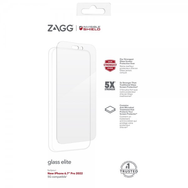 ZAGG InvisibleShield iPhone 14 Pro Max Skärmskydd Glass Elite