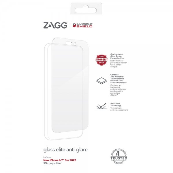 ZAGG InvisibleShield iPhone 14 Pro Max Skärmskydd Glass Elite Anti-Glare