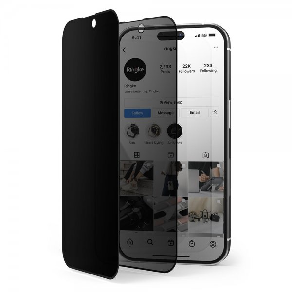 Ringke iPhone 14 Pro Max Skärmskydd Privacy Glass
