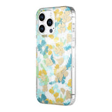 iPhone 14 Pro Skal Blommönster MagSafe Turkos
