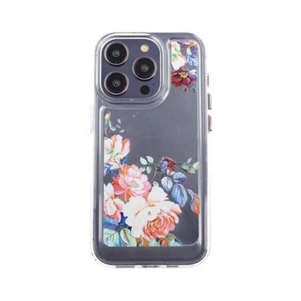 iPhone 14 Pro Skal Motiv Retro Blommor