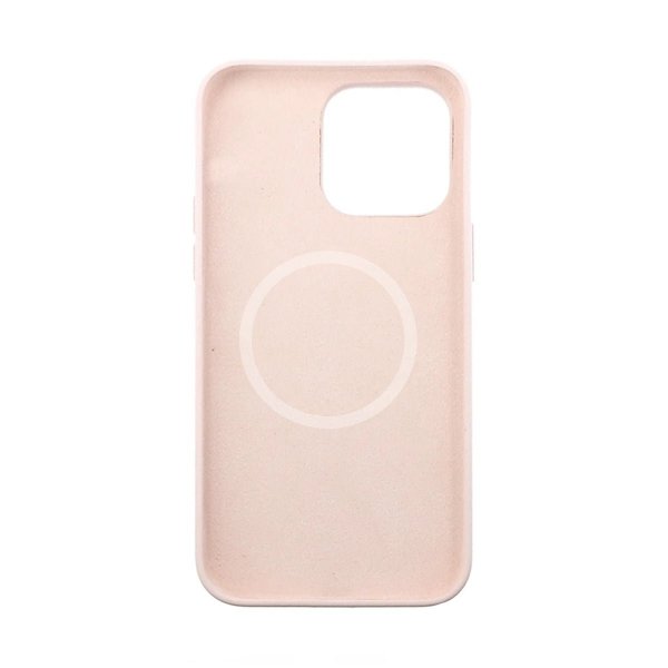 Rvelon iPhone 14 Pro Skal Silikon MagSafe Sandrosa