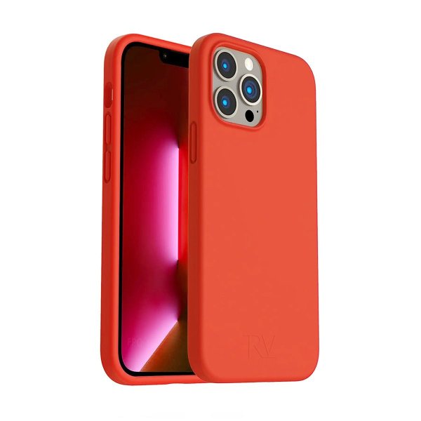 Rvelon iPhone 14 Pro Skal Silikon Rosa
