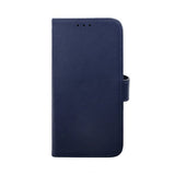 Rvelon iPhone 14 Pro Fodral Äkta läder Kortfack Blå