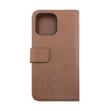 Rvelon iPhone 14 Pro Fodral Äkta läder Kortfack Brun