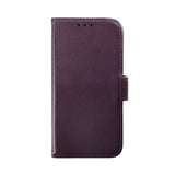 Rvelon iPhone 14 Pro Fodral Äkta läder Kortfack Lila