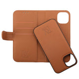 Rvelon iPhone 14 Pro Fodral Magnetiskt Avtagbart Skal Brun