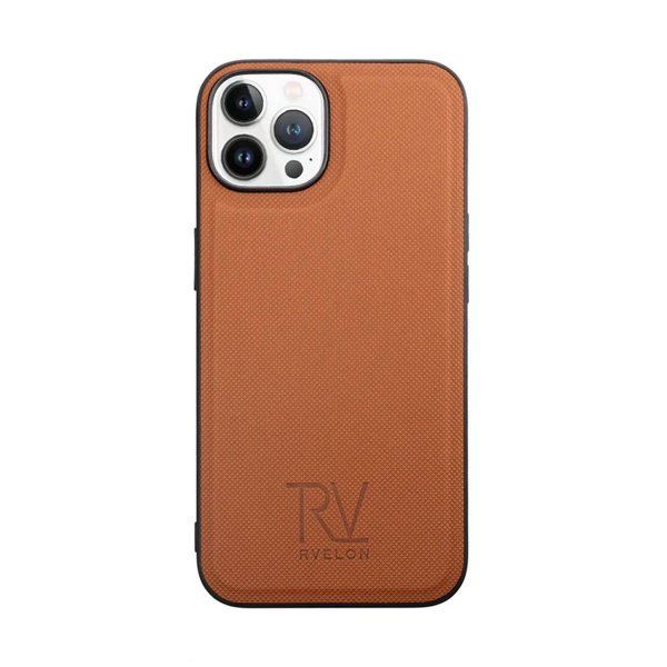 Rvelon iPhone 14 Pro Fodral Magnetiskt Avtagbart Skal Brun