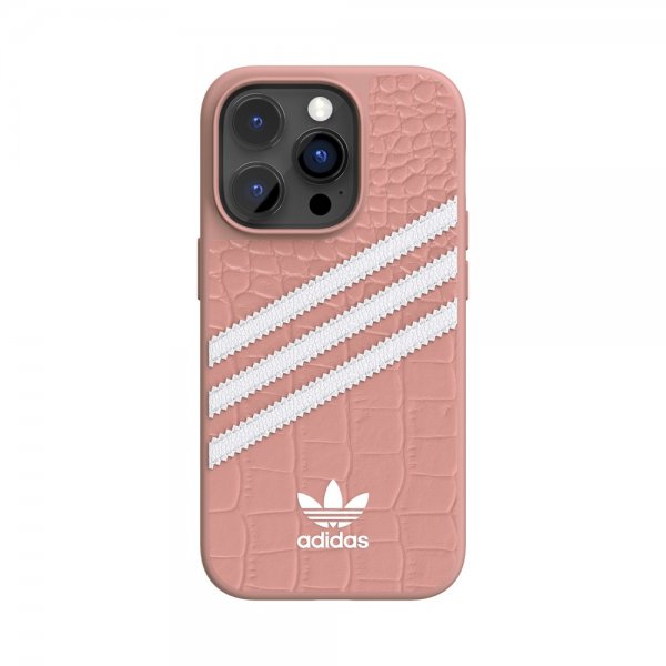Adidas iPhone 14 Pro Skal 3 Stripes Snap Case Alligator Pink