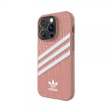 Adidas iPhone 14 Pro Skal 3 Stripes Snap Case Alligator Pink