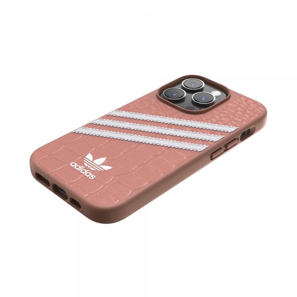 Adidas iPhone 14 Pro Skal 3 Stripes Snap Case Alligator Pink