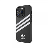 Adidas iPhone 14 Pro Skal 3 Stripes Snap Case Svart Vit