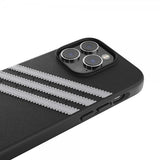 Adidas iPhone 14 Pro Skal 3 Stripes Snap Case Svart Vit
