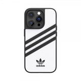 Adidas iPhone 14 Pro Skal 3 Stripes Snap Case Vit Svart