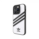 Adidas iPhone 14 Pro Skal 3 Stripes Snap Case Vit Svart