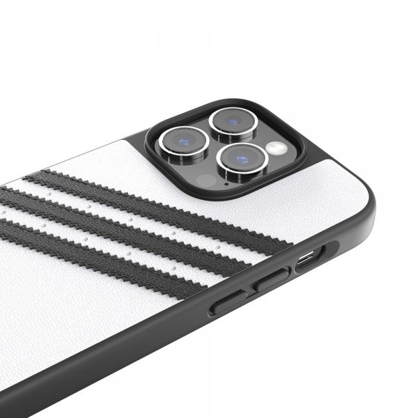 Adidas iPhone 14 Pro Skal 3 Stripes Snap Case Vit Svart