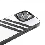 Adidas iPhone 14 Pro Skal 3 Stripes Snap Case Vit Svart