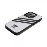 Adidas iPhone 14 Pro Skal 3 Stripes Snap Case Vit Svart