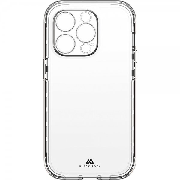 Black Rock iPhone 14 Pro Skal 360° Real Glass Case Svart Klar