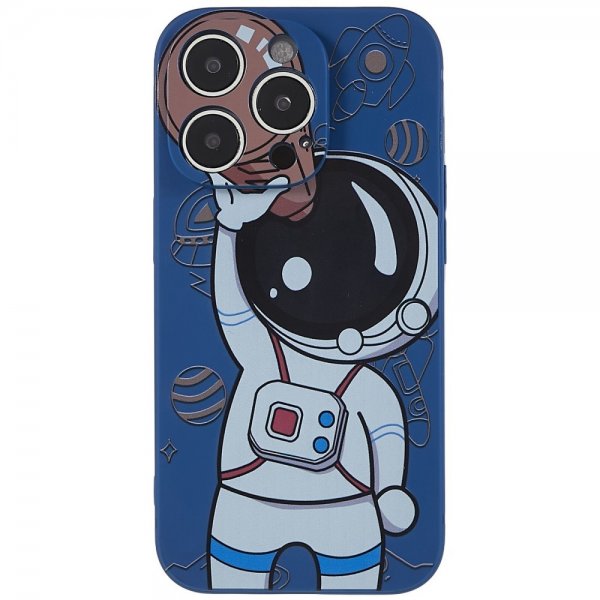 iPhone 14 Pro Skal Astronaut Blå Brun
