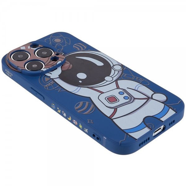 iPhone 14 Pro Skal Astronaut Blå Brun