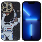 iPhone 14 Pro Skal Astronaut Svart Grå