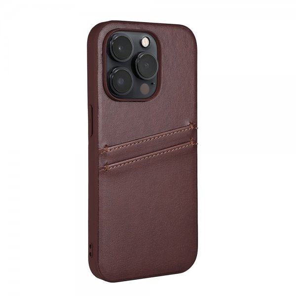 Buffalo iPhone 14 Pro Skal Backcover with Card Slots Brun