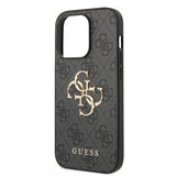 Guess iPhone 14 Pro Skal Big Metal Logo Grå