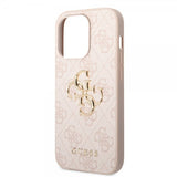 Guess iPhone 14 Pro Skal Big Metal Logo Rosa