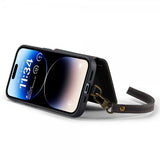 CaseMe iPhone 14 Pro Skal C20 Kortfack Dragkedja Svart
