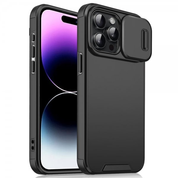 iPhone 14 Pro Skal Camera Slide Svart