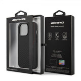 AMG iPhone 14 Pro Skal Carbon Effect Stamped Logo Svart