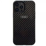 Audi iPhone 14 Pro Skal Carbon Fiber Svart