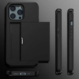 iPhone 14 Pro Skal Card Slide Svart
