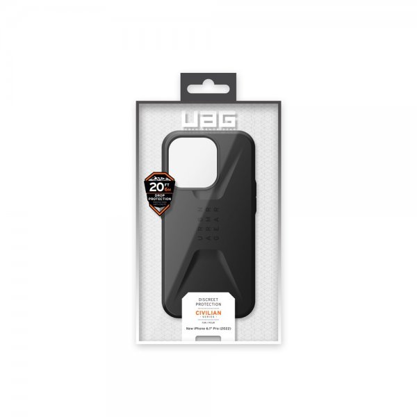 Urban Armor Gear (UAG) iPhone 14 Pro Skal Civilian Svart