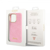 Guess iPhone 14 Pro Skal Croco Rosa