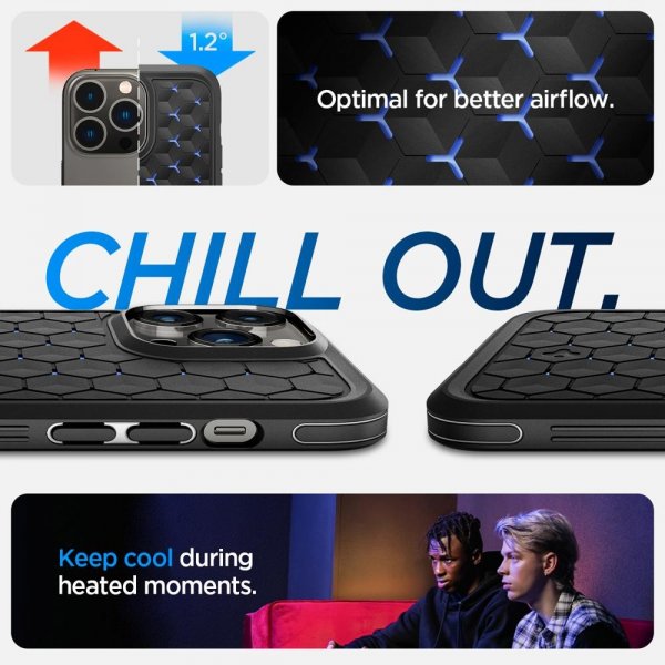 Spigen iPhone 14 Pro Skal Cryo Armor Matte Black