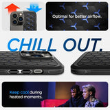 Spigen iPhone 14 Pro Skal Cryo Armor Matte Black