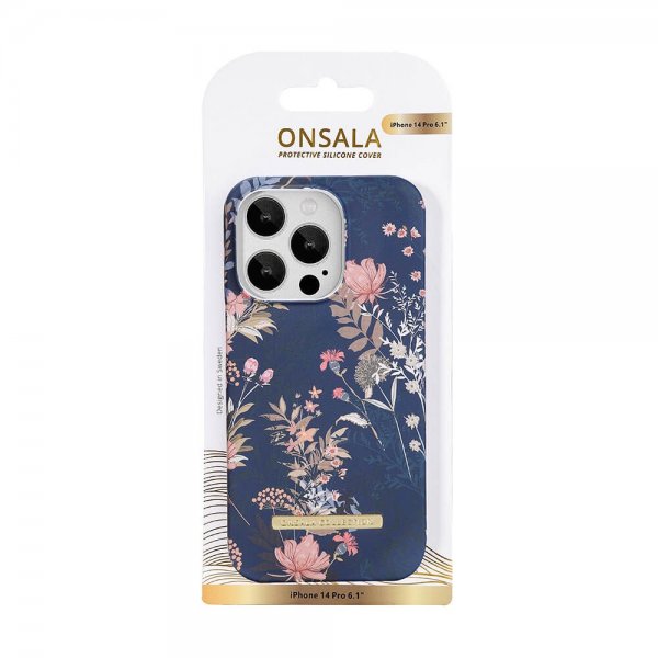 Onsala iPhone 14 Pro Skal Fashion Edition Dark Flower