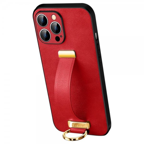 Sulada iPhone 14 Pro Skal Fashion Series Röd