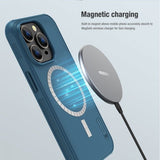 Nillkin iPhone 14 Pro Skal Frosted Shield Pro MagSafe Blå