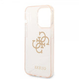 Guess iPhone 14 Pro Skal Full Glitter Guld