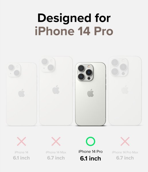Ringke iPhone 14 Pro Skal Fusion Card Clear