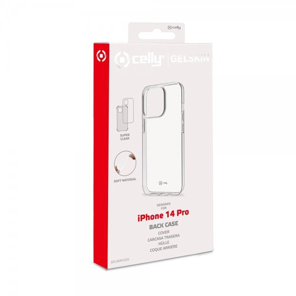 Celly iPhone 14 Pro Skal GELSKIN Transparent