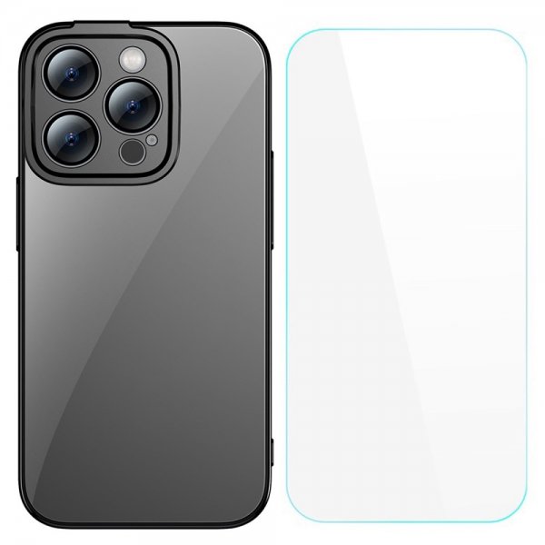 Baseus iPhone 14 Pro Skal Glitter Series Svart