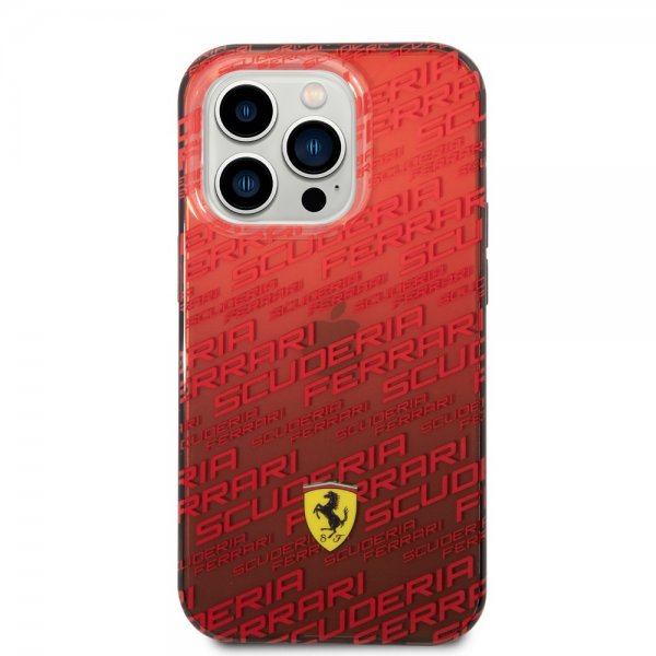 Ferrari iPhone 14 Pro Skal Gradient Scuderia Röd