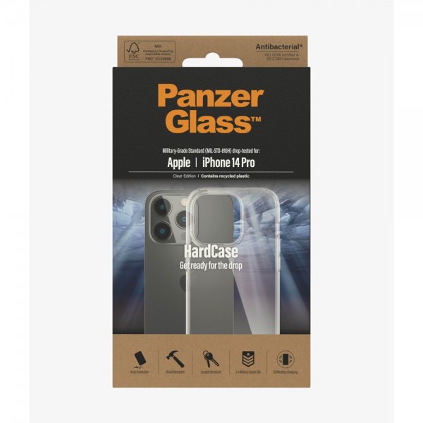 PanzerGlass iPhone 14 Pro Skal HardCase Transparent