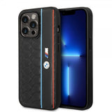 BMW iPhone 14 Pro Skal Hexagonal Pattern Svart