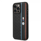BMW iPhone 14 Pro Skal Hexagonal Pattern Svart
