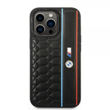 BMW iPhone 14 Pro Skal Hexagonal Pattern Svart